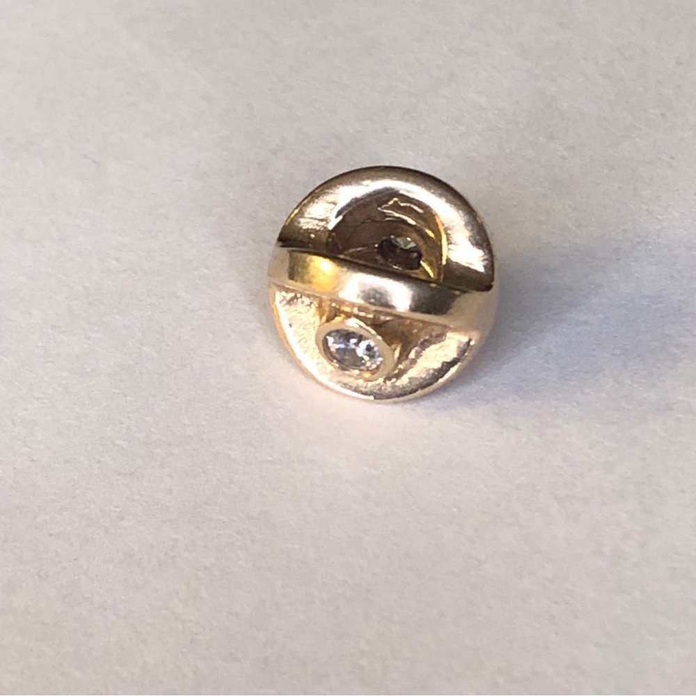 Retired Pandora Solid 14k CZ Eye Charm 585 Ale - Picture 10 of 10